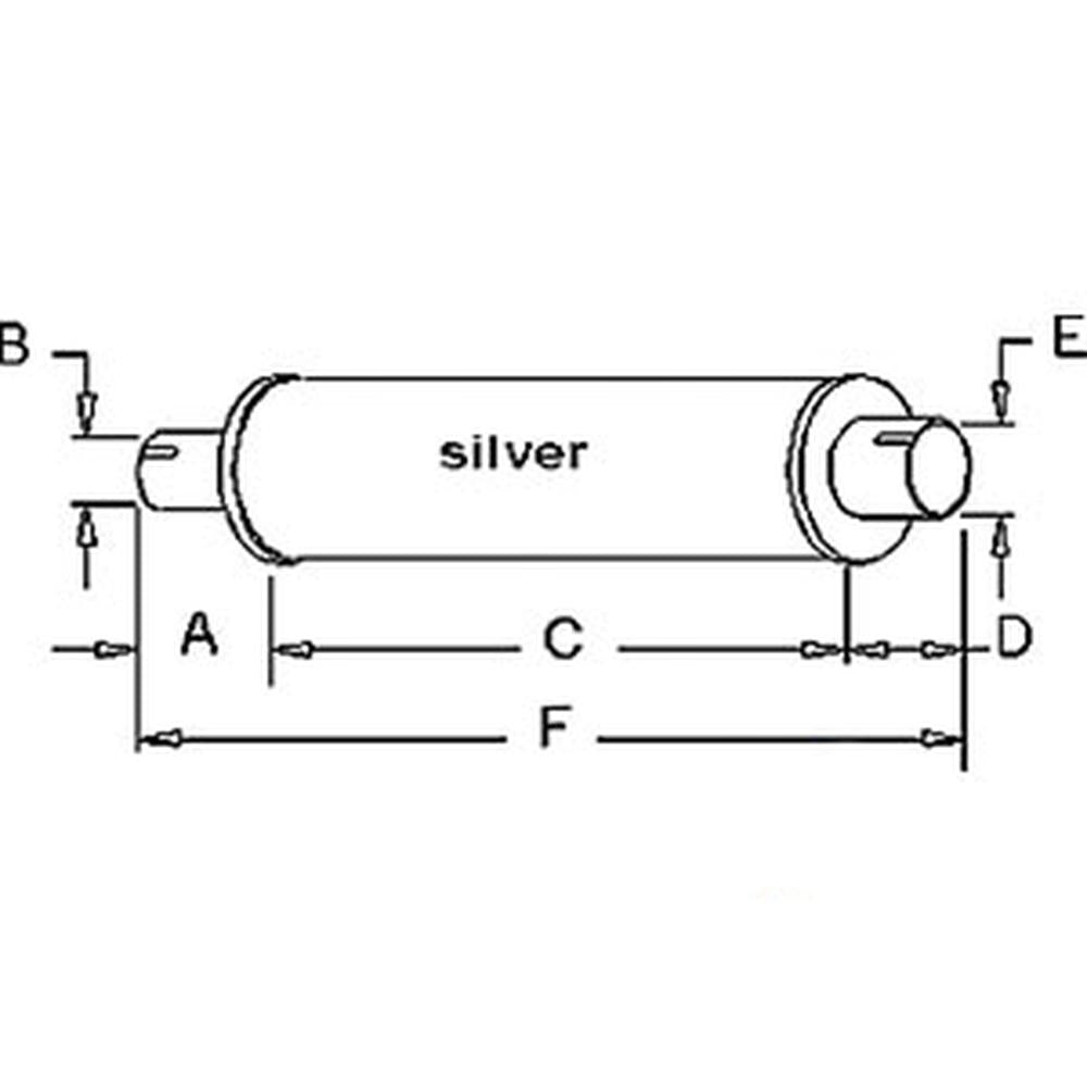 R1061 Muffler Fits Ford