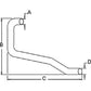 311051 Horizontal Outlet Pipe Fits Ford New Holland 1801 4000 800 1.75" ID