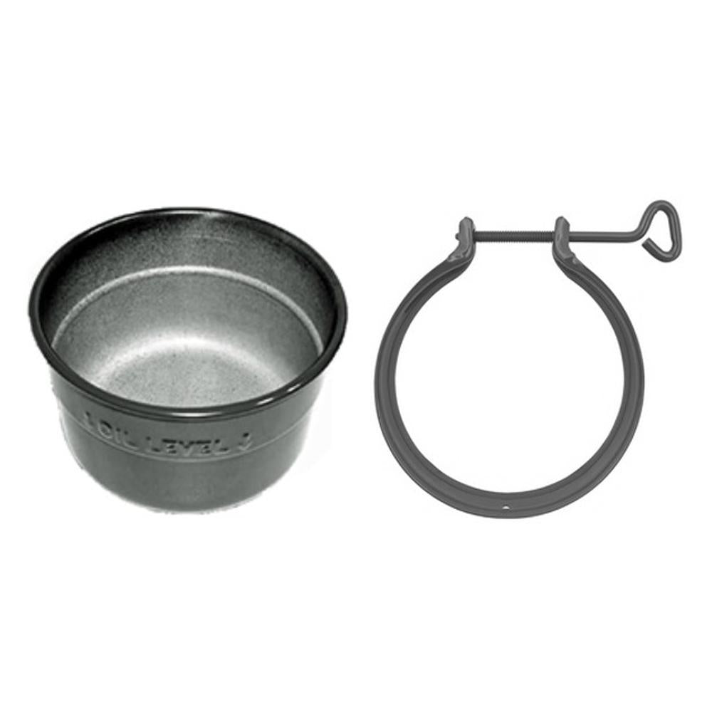 Air Cleaner Oil Cup & Clamp Fits Massey Harris Replaces 15203A