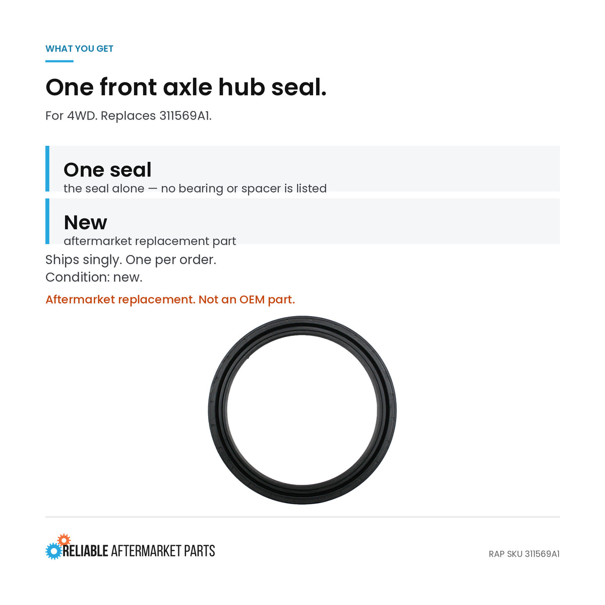 1984938C1 Seal, Oil Fits Case