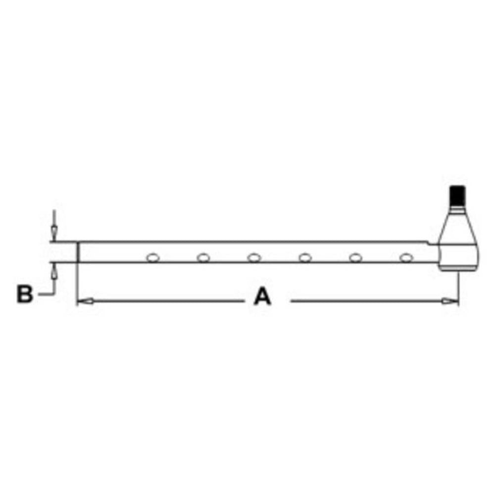 Left Hand Long Tie Rod Fits Case/International Harvester Replaces 1332805C1