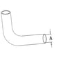 Fits Ford RADIATOR HOSE Lower Bottom Tractor 800 801 8N 900 901 9N Jubilee NAA