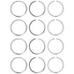 Qty 4: Standard Ring Sets Fits Case IH Replaces 3139594R91