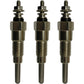 (3) Glow Plug Plugs Fits Kubota & Yanmar D750 D850 D950 B1500 B7100 B7001 B8200