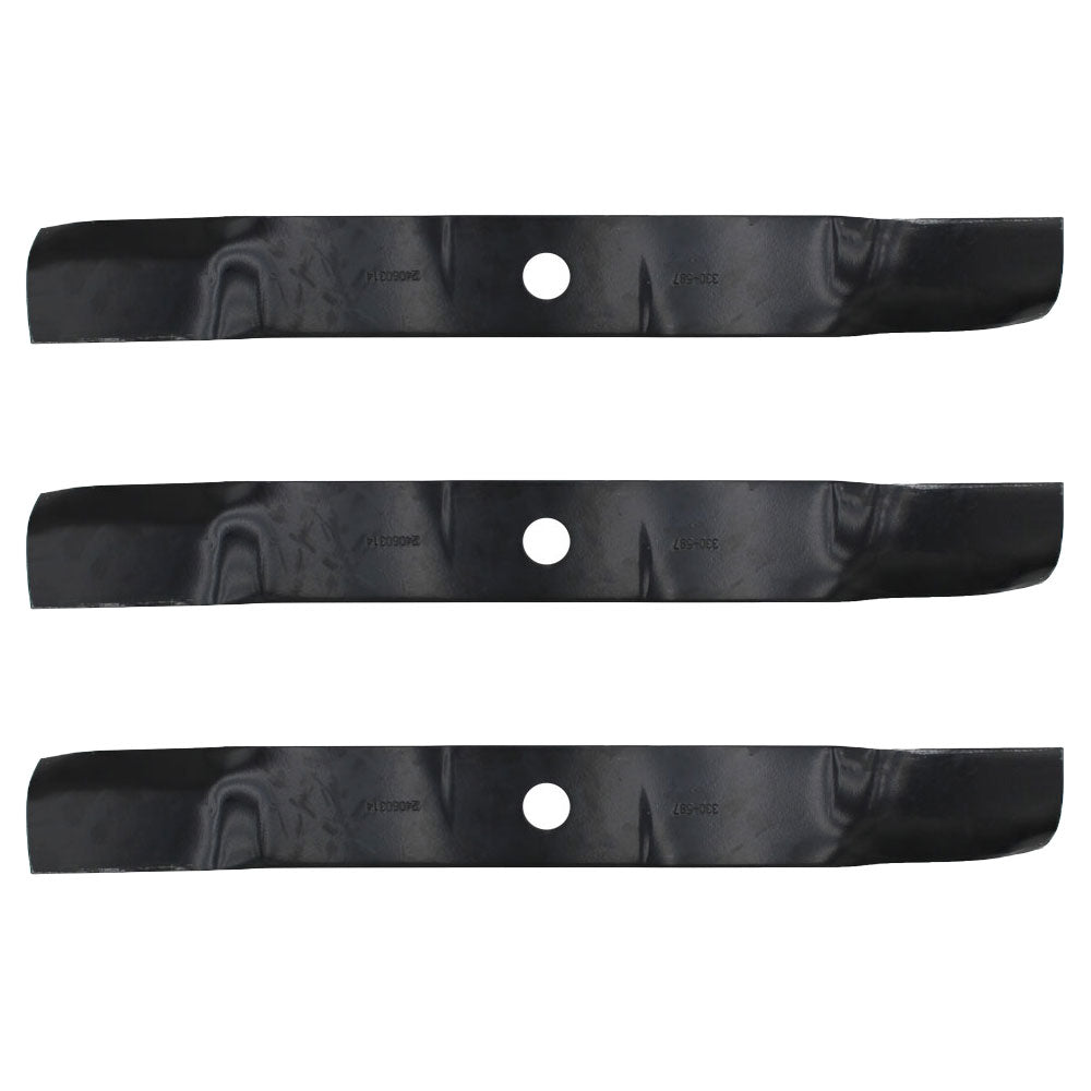 (3) Mulching Mower Blades Fits John Deere 60" Front Mower 1420 1445 1570 1580 1585