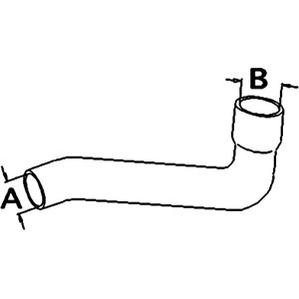S.41834 Bottom Hose, Inner of Hose Smaller End: 40mm, Fits Perkins