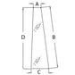A-3389399M2 Front Door Glass - Fits Massey Ferguson 3060, 3070, 3075, 3090, 3095
