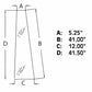 3389399M2 RH/LH Front Door Glass Fits Massey Ferguson 3050 3060 3065 3070 3075