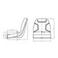 High Back Seat Fits Kubota Compact Tractors L225 L245 L2250 L2350 L2550 L2850