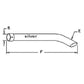 Exhaust Stack - 1-3/4" x 24" Curved Black Fits Kubota L235 L275 L2050 L2350 L185