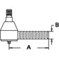 3475538M91 Fits Massey Ferguson Industrial Tie Rod End 25 40E 50H 50HX 60H +