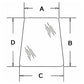 Side Window Glass Fits 350 355 360 362 365 375 383 390 390T 393 396 398 399 3476