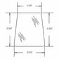 RH/LH Cab Glass Side Window Fits Massey Ferguson 383 390 362 360 399 375 398