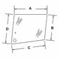 Upper Cab Door Glass Fits Massey Ferguson Replaces 3476159M1
