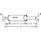 Vertical Muffler for 403551R1 IH 2500 2504 300 340 350 400 450 460 504 560 606