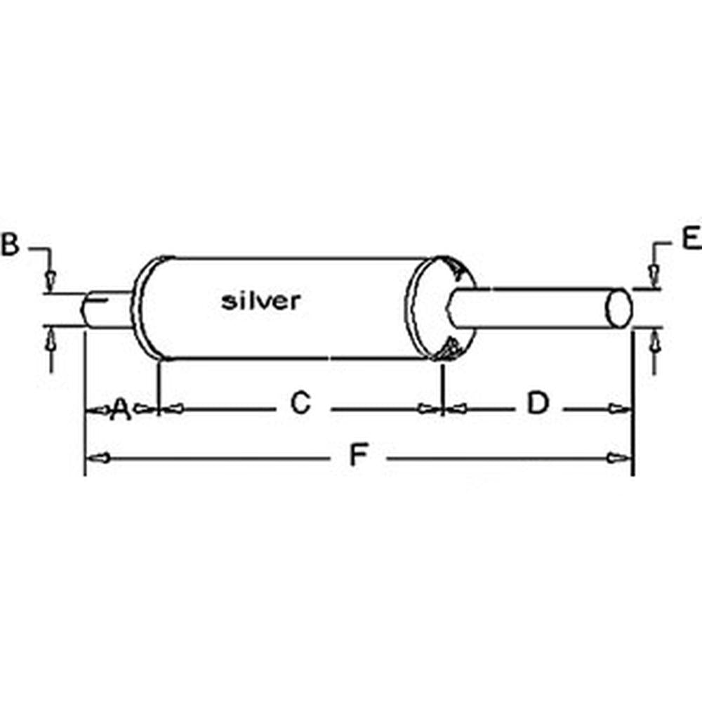 Vertical Muffler for 403551R1 IH 2500 2504 300 340 350 400 450 460 504 560 606