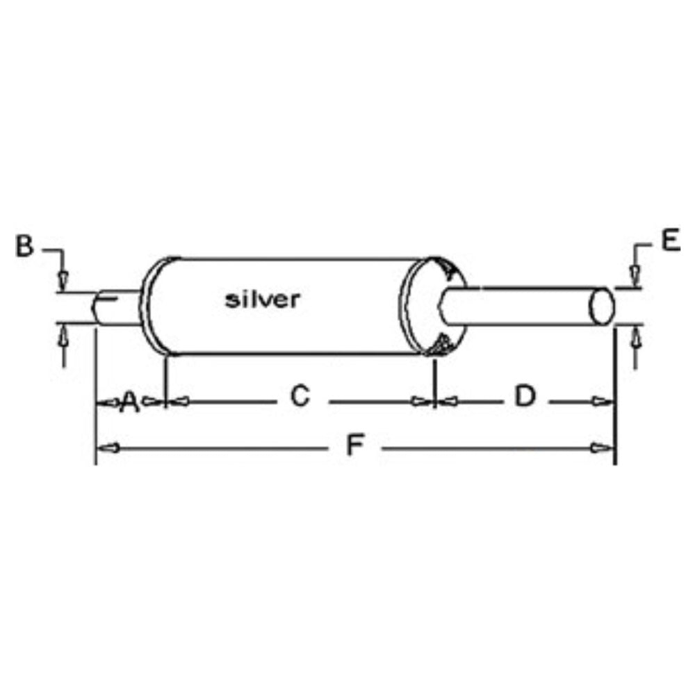 New Muffler Fits Case/International Tractor 460 560