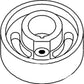 Brake Drum Fits Case/International Harvester Replaces 350805R91