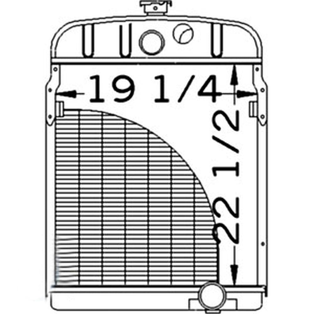 Radiator Fits International Replaces 351798R92
