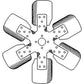 6 Blade Fan Fits Massey Ferguson Replaces 1874995M1