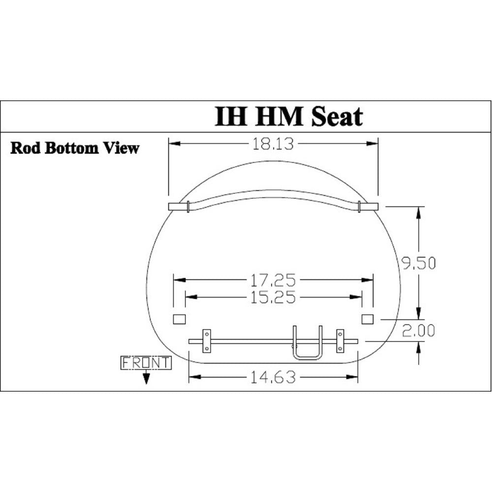 R1017 Pan Seat Fits IH / Fits FARMALL