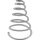 R0166 One New Seat Spring Fits IH / Fits FARMALL HV, Super C, Super H, H,