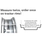 Rear Wheel Rim Fits Minneapolis-Moline Replaces 10A9468