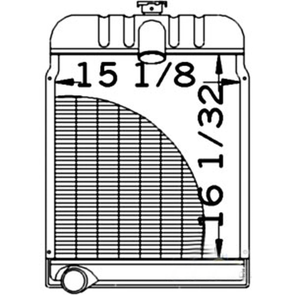 Radiator Fits International Replaces 356356R94