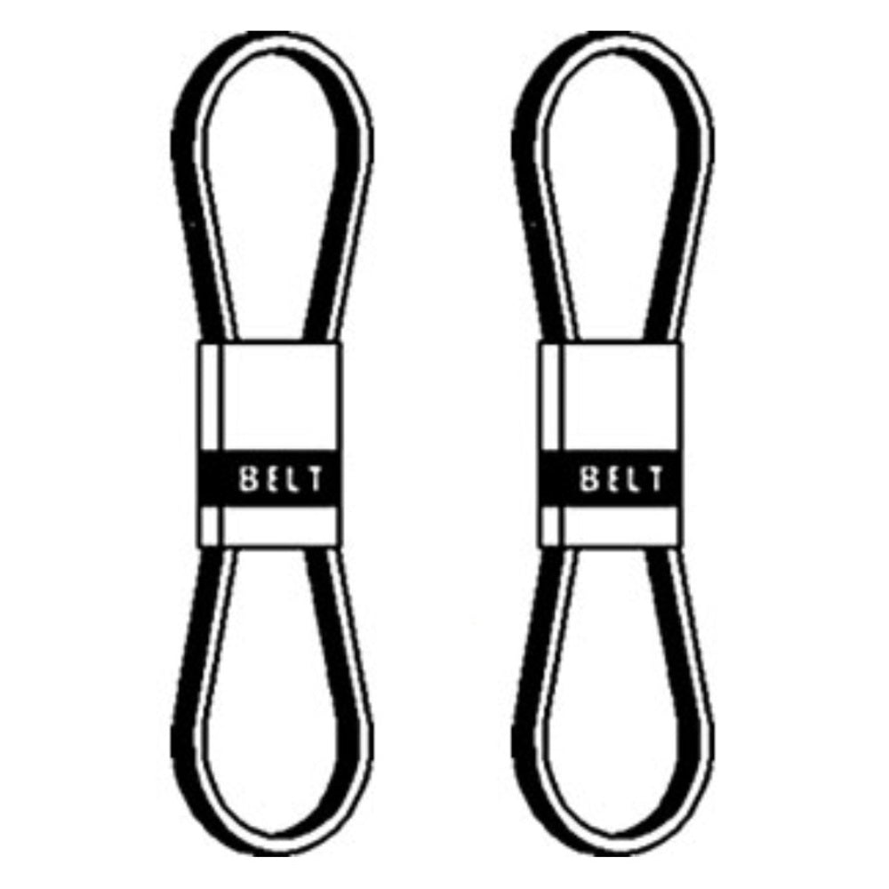 Set of Two (2) Fan Belts Fits Allis Chalmers 3617180M91 9735 9745 AC Tractor