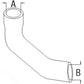 Bottom Radiator Hose Fits Massey Ferguson Replaces 3618641M1