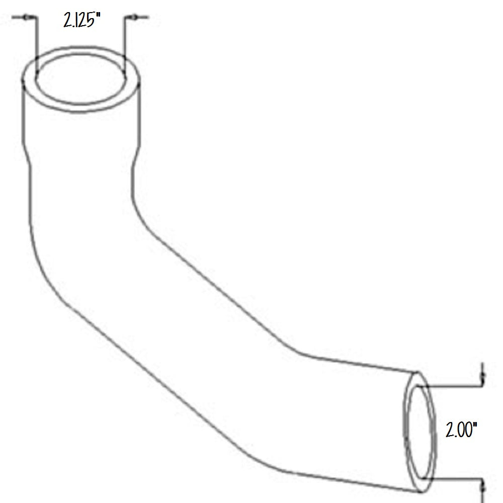 Bottom Radiator Hose Fits Massey Ferguson Models