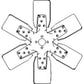 3637938M1 6 Blade Fan Fits Massey Ferguson 25 3065 375 383 390 390T 393 398 399