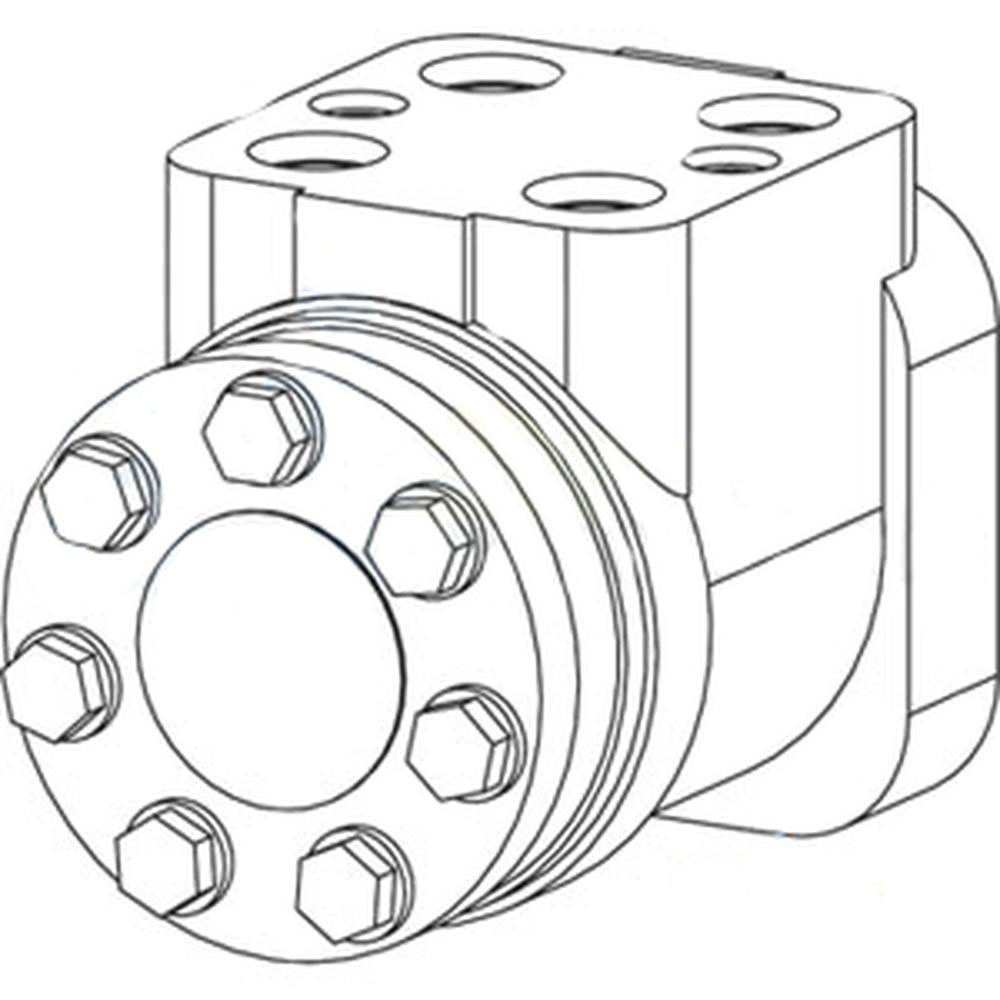 A-366441A1 Steering Motor w/ Relief Valve - Fits Case IH