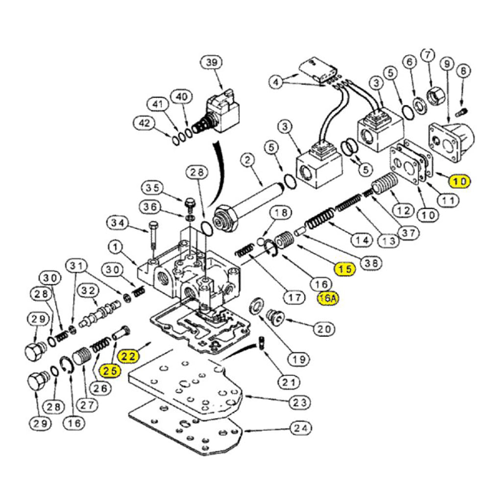 368438A2 New Valve Kit Fits Case-IH Backhoe Loader Models 580M 590SM +