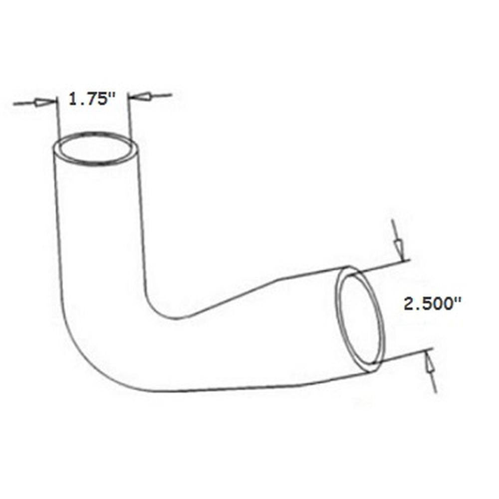 Top Radiator Hose Fits Case/International Harvester Replaces 369094R1