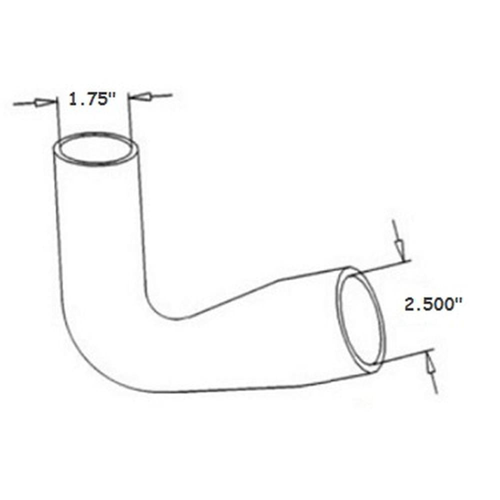 One New Aftermarket Replacement Radiator Hose, Upper 369094R1