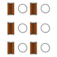 15521-43160 Pack of 6 Fuel Filters Fits Kubota Tractor L235 L275 L2550 L3300