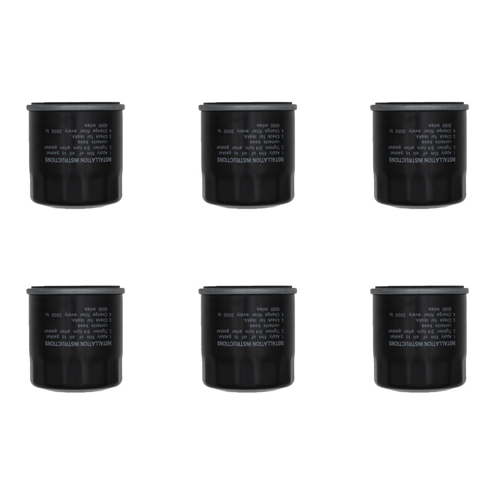 (6) Oil Filter Fits generac 070185, 070185D, 075185GS, 75185, 70185GS