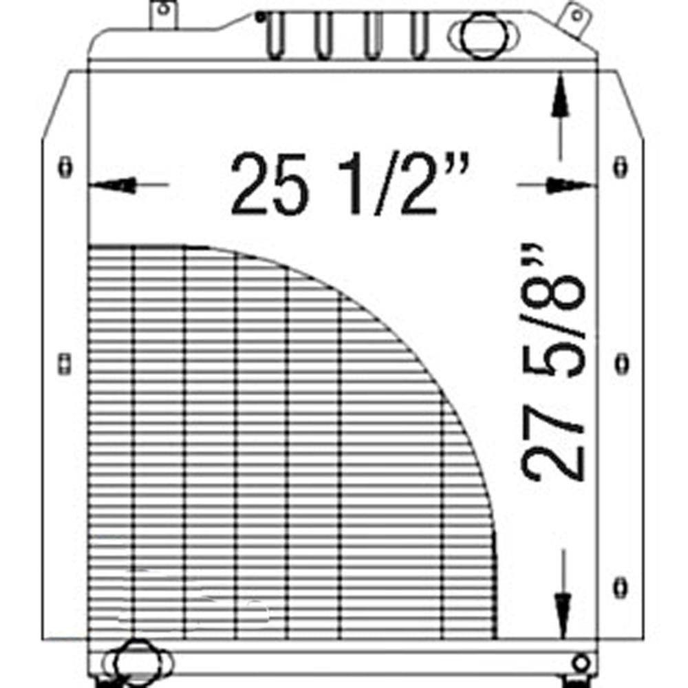 3713181M4 Radiator Fits Massey Ferguson Tractor 8140 8150 8160