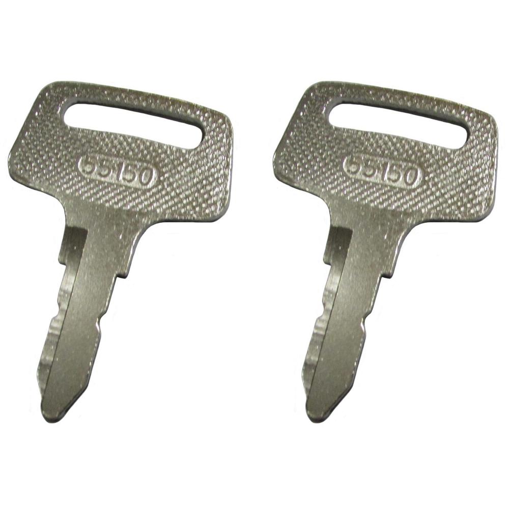 Qty 2: Ignition Key(s)
 Fits Kubota Replaces 37410-55150