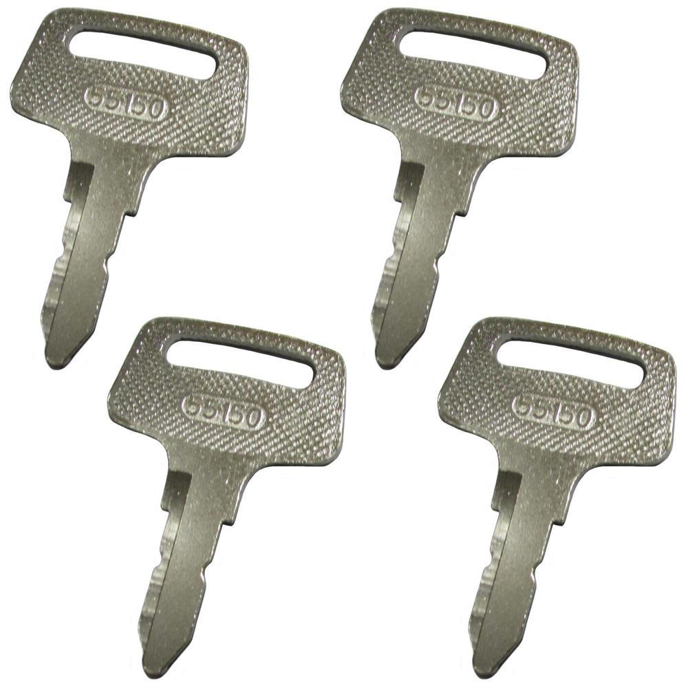 (4) 55150 Ignition Start Starter Keys to Fits Kubota Mower Tractor