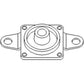 378710R91 Radiator Mounting Plate Pad Fits IH Fits FARMALL