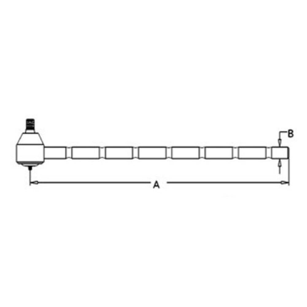 Tie Rod End - Right Hand or Left Hand Fits International 404 424 444 379204R11