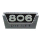 381558R1 New Side Number Emblem Fits Case-IH Tractor Model 806 Diesel