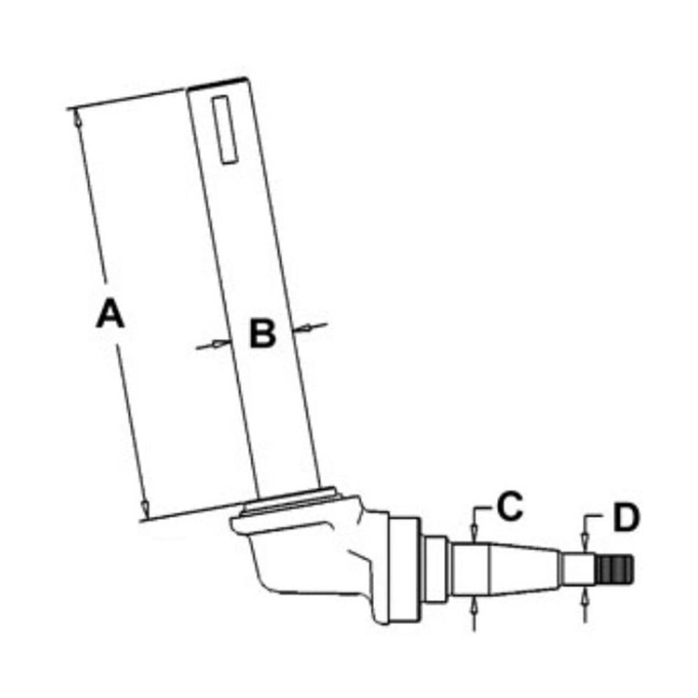 383911R91 Spindle Right Hand Fits International 460 544 656 Tractors
