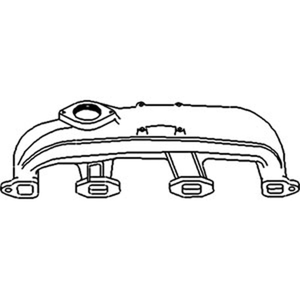 Gas Exhaust Manifold Fits International Harvester Replaces 368550R11