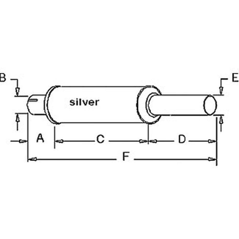 R1072 Muffler Fits IH / Fits FARMALL