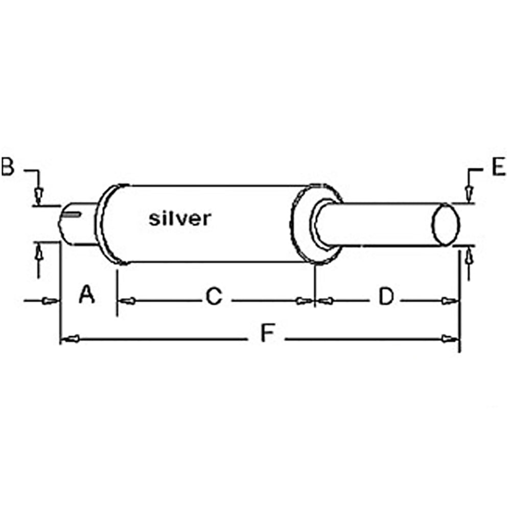 R1072 Muffler Fits IH / Fits FARMALL