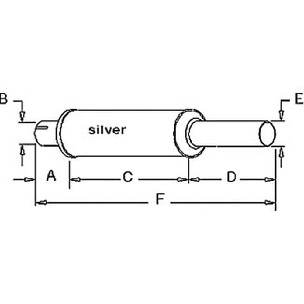 1717-3420 - Muffler Fits Case/International Harvester