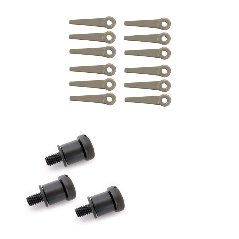 4111 007 1001 Trimmer Blades w/Bolt, Bushing & Washer Assembly
 Fits Stihl